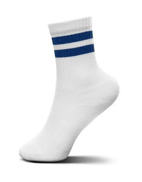 MR. SOCKS MR. SOCKS Tennissocken zweifarbig von der Marke MR.SOCKS, Weiss/navy, – Produktbild 1 von 2