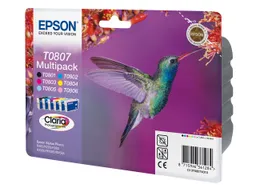 Epson Epson 6er Set Tintenpatronen T080740 schwarz, cyan, magenta, gelb, l-cyan, l-magenta – Produktbild 1 von 1