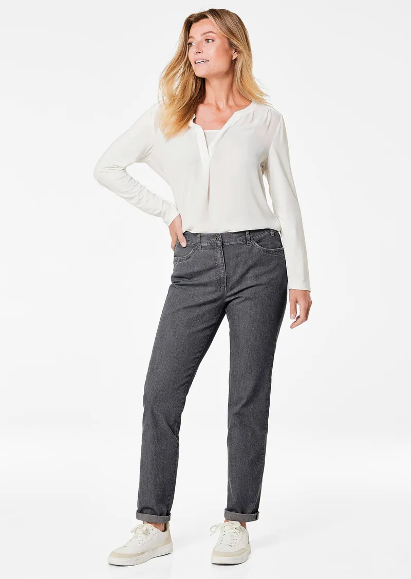 Goldner Jeans LOUISA mit Stickerei - schwarz - Gr. 25 von Goldner Fashion, Schwarz, – Produktbild 2 von 3