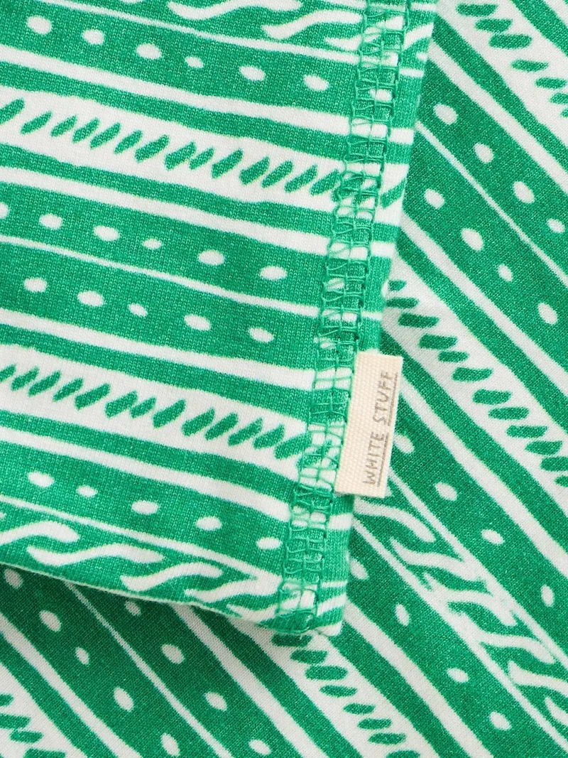 White Stuff Vielseitiger Loop-Schal aus Jersey - Einheitsgröße, Grün multi, – Produktbild 3 von 4
