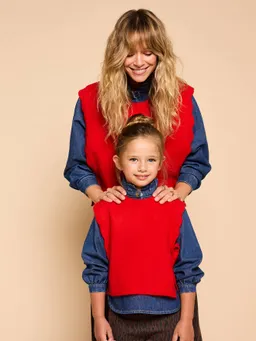 Envie De Fraise Pullunder mit Wellensaum Wollmix Mädchen ENVIE DE FRAISE Mama-Tochter-Capsule – Produktbild 1 von 1