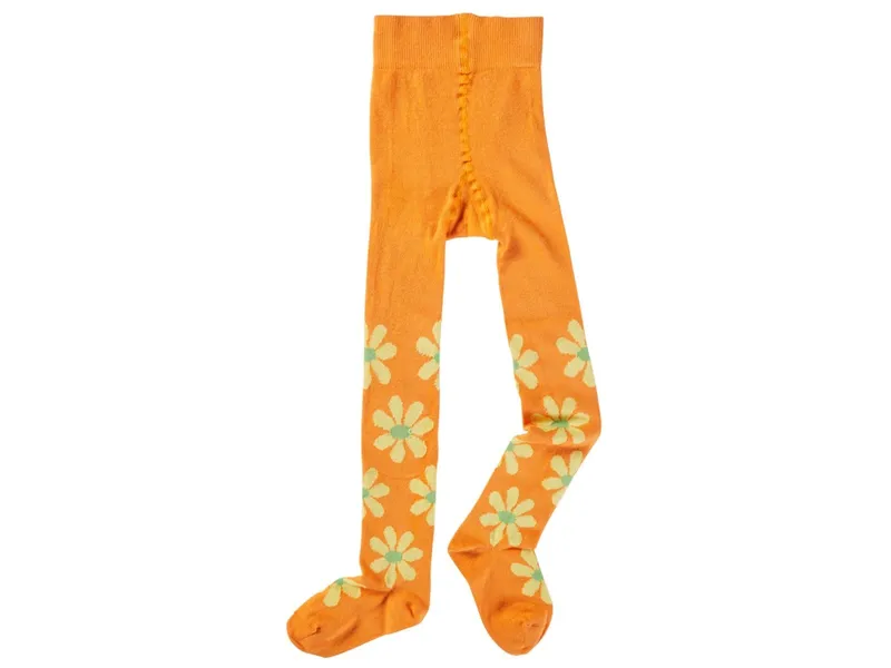 grödo Feine Kinder Strumpfhose Baumwolle (kbA) mandarine Gr.3-4, Orange, – Produktbild 1 von 2