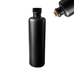 mikken mikken Ölflasche 500 ml aus Keramik – matt schwarz mit Ausgießer & Kappe – Produktbild 1 von 1
