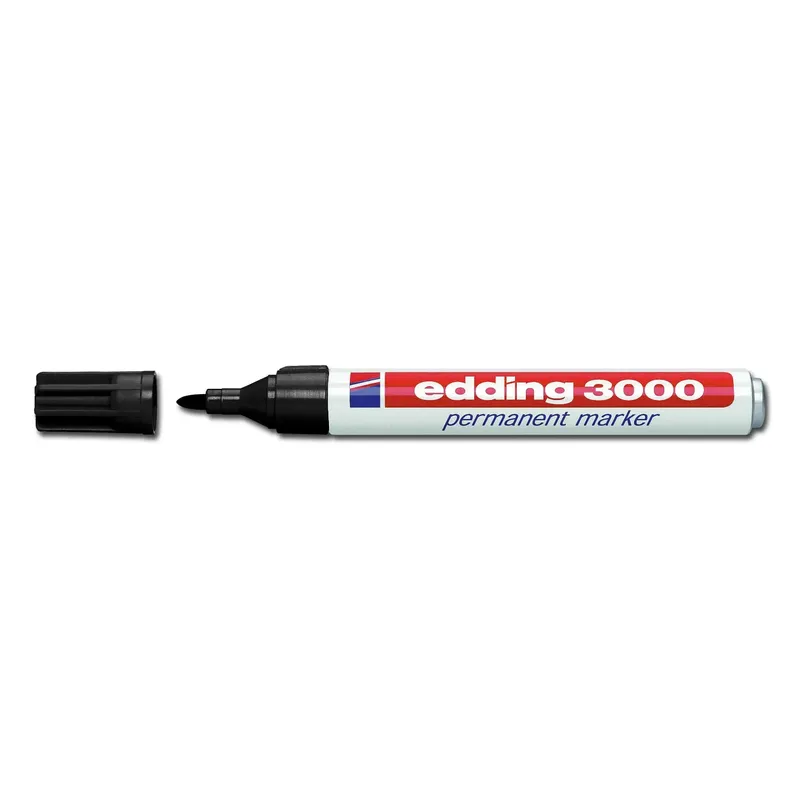 Edding Edding Permanentmarker "3000" schwarz – Produktbild 1 von 5