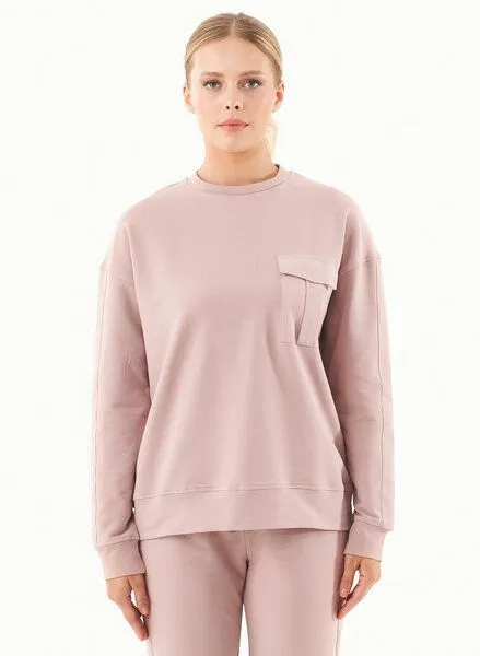 ORGANICATION ORGANICATION Sweatshirt aus Bio-Baumwolle, Rosa(misty rose), – Produktbild 1 von 4