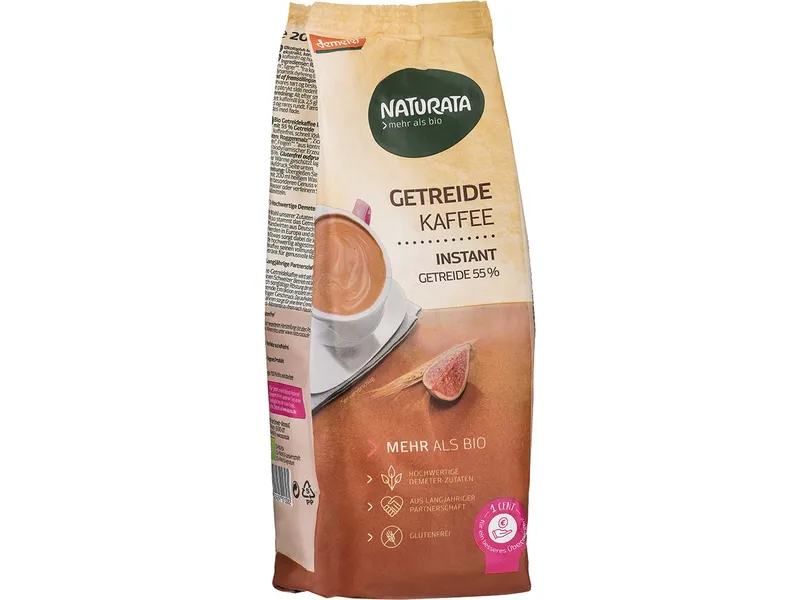 Naturata NATURATA Bio-Instant-Getreidekaffee, demeter-zertifiziert, 200 g – Produktbild 1 von 2