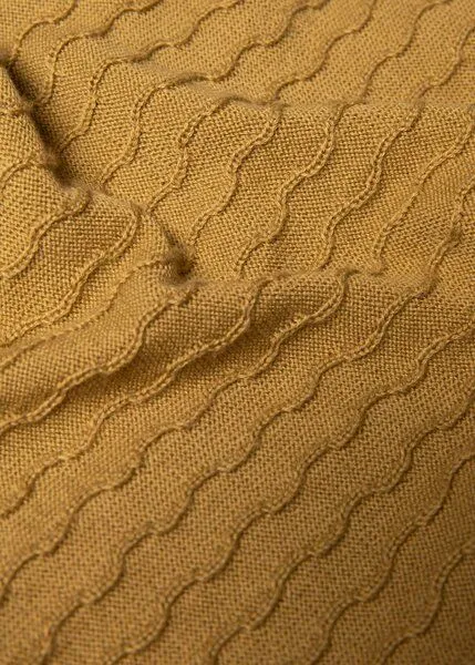 blutsgeschwister Blutsgeschwister Lochstrick Cardigan "Save The World" mit V-Ausschnitt, Folklore light yellow (gelb), – Produktbild 3 von 3