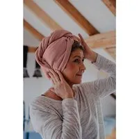 Hutch Putch Hutch&Putch - Musselin Turban - Haarturban mit Knopf - aus 100% Bio Baumwolle - für langes und kurzes Haar geeignet - Saugstark und Kuschelweich – Produktbild 1 von 1