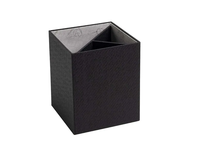 Exacompta 8 Exacompta Stifteköcher "Office By Me", 3 Fächer, 10,7x9x9 cm, schwarz – Produktbild 1 von 1