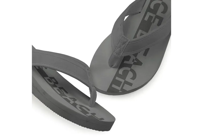 VENICE BEACH VENICE BEACH Badeschuhe, Badelatsche, Flip Flop, Badezehentrenner Zehentrenner, Sandale, Pantolette VEGAN, Grau, – Produktbild 1 von 5