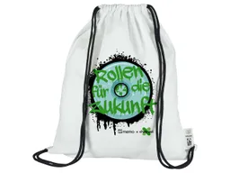 Memo Turnbeutel 'memo + skate aid' aus recycelter Fairtrade-zert. Bio-Baumwolle – Produktbild 1 von 1