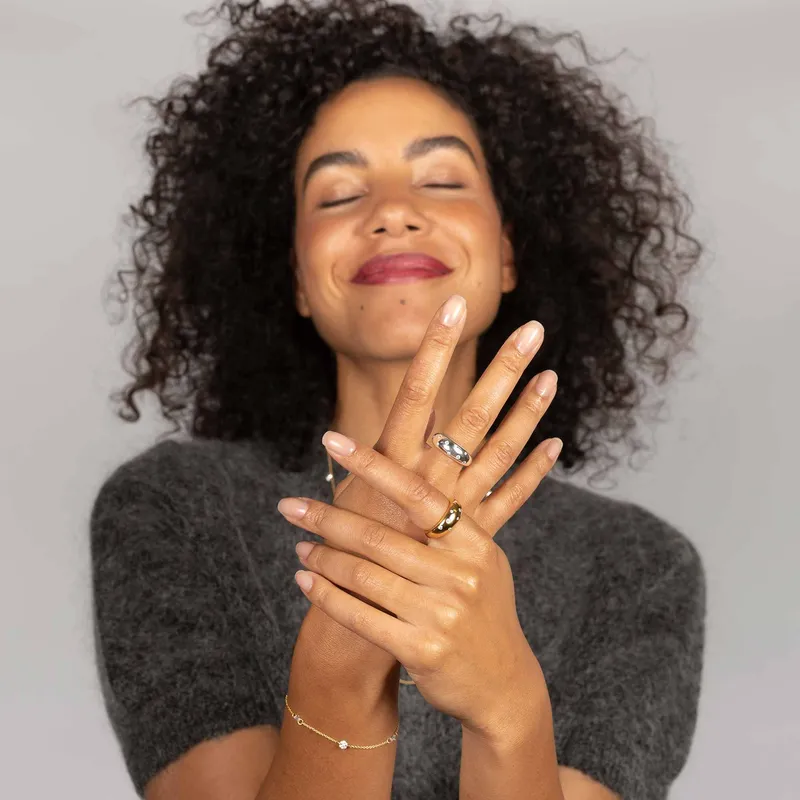 fejn fejn Damen vegan Ring Bold Sparkle Silber, Silber, – Produktbild 2 von 2