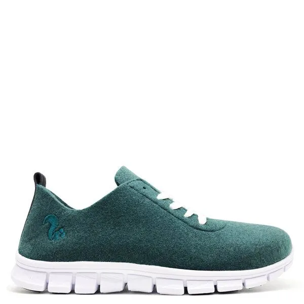 thies Ultraleichter, veganer Sneaker "thies ® PET" aus recycelten Flaschen, flexibel und bequem, Olive (grün), – Produktbild 1 von 4