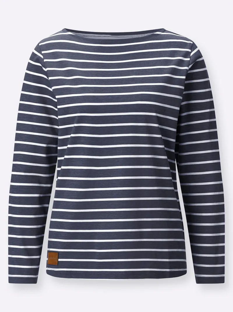 Witt Ringelshirt marine-ecru-geringelt, Marine-ecru-geringelt, – Produktbild 2 von 2