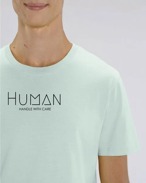 Human Family Human Family Bio Herren Sommer T-Shirt mit Rundhalsausschnitt "Maestro - Human", Türkisblau, – Produktbild 2 von 3