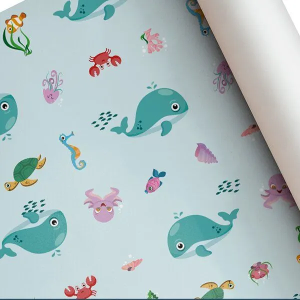 Fines Papeterie Fines Papeterie 3m Geschenkpapier für Kinder Motiv Meer auf Rolle 300x47 cm – Produktbild 3 von 4