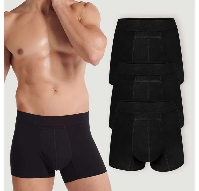 siegmund care Inkontinenz-Pants Herren Boxer, 60 ml in 24 Stunden, XXL Gr., 3-St., Schwarz, – Produktbild 1 von 5