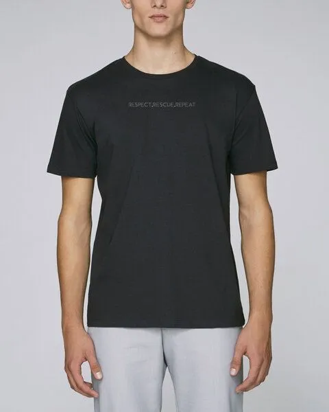 Human Family Human Family Herren Rundhals Bio T-Shirt "Actor - Respect", Schwarz, – Produktbild 3 von 3