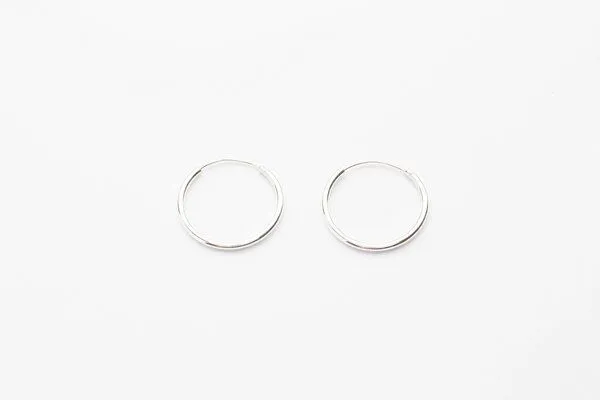 Jewelberry Jewelberry Kreole Basic Hoop, Silber, – Produktbild 1 von 2