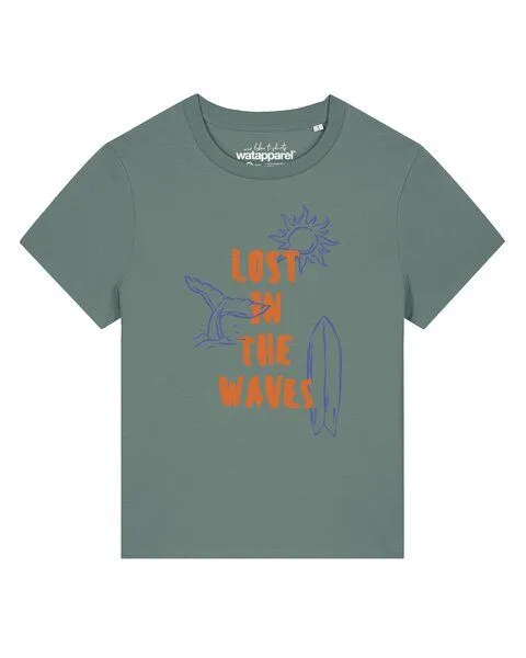 watapparel watapparel T-Shirt Frauen Lost in the waves, Green bay, – Produktbild 1 von 2