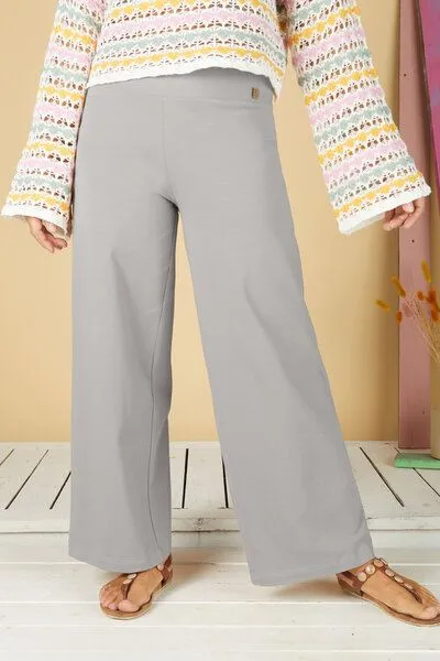 La Gitana La Gitana Lange Damenhose Bio-Baumwolle „Anouk“ – Loose Fit, fair & nachhaltig produziert, Grau, – Produktbild 1 von 4