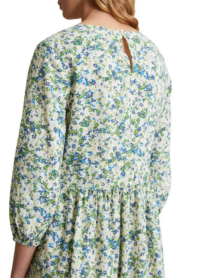 Marc O'Polo DENIM Druckkleid aus LENZING™ ECOVERO™-Mix, Blau, – Produktbild 3 von 4