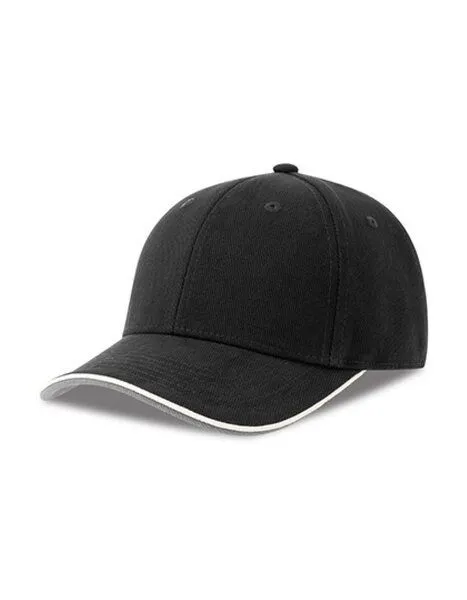 Atlantis Headwear Atlantis Headwear Damen / Herren Basecap, Schwarz, – Produktbild 1 von 3