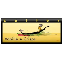 Zotter Milchschokolade mit Vanille & Mandelkrokant, handgeschöpft – Produktbild 2 von 2