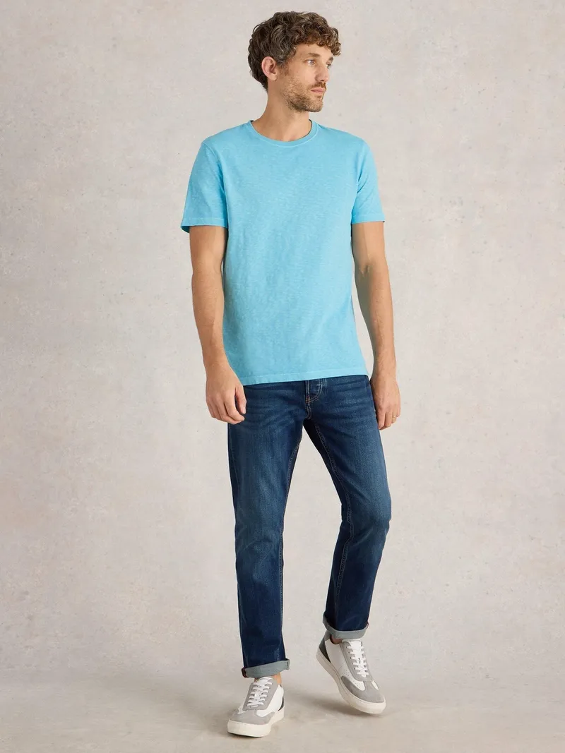 White Stuff T-Shirt Abersoch - S, Leuchtend blau, – Produktbild 2 von 4