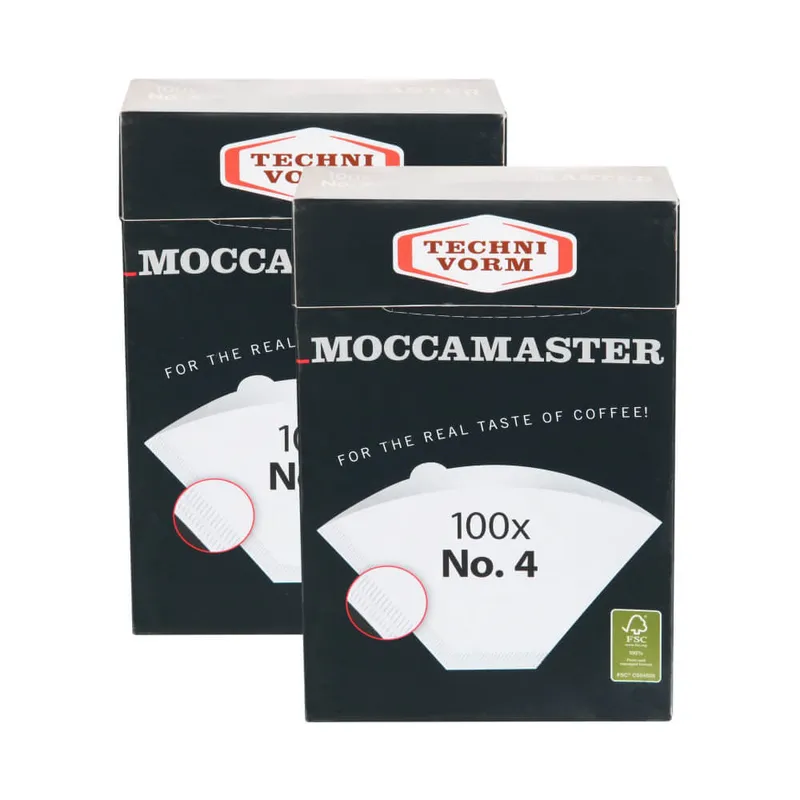 Moccamaster Moccamaster Papierfilter Nr. 4 weiß - 200 Stück – Produktbild 1 von 1