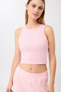 mandala MANDALA Damen vegan Top Im Athleisure-Stil Zart Rosa – Produktbild 1 von 1