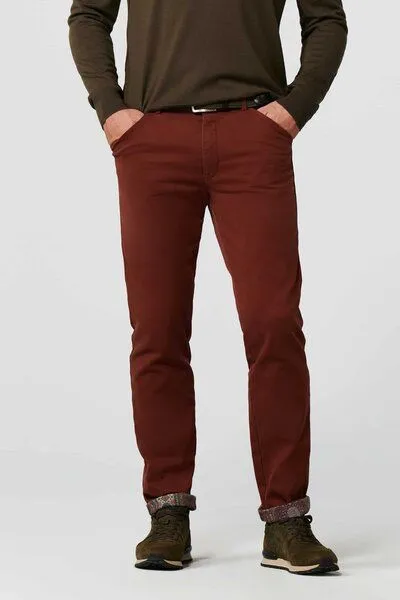Meyer MEYER Thermo Supersoft Baumwoll-Chino, Rot (kupfer), – Produktbild 1 von 4