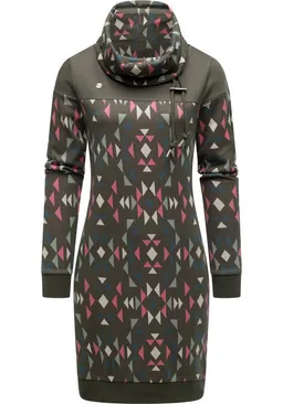 ragwear ragwear Sweatkleid Chlloe Aztec YOUMODO stylisches Langarm Minikleid mit Aztec-Muster – Produktbild 1 von 1