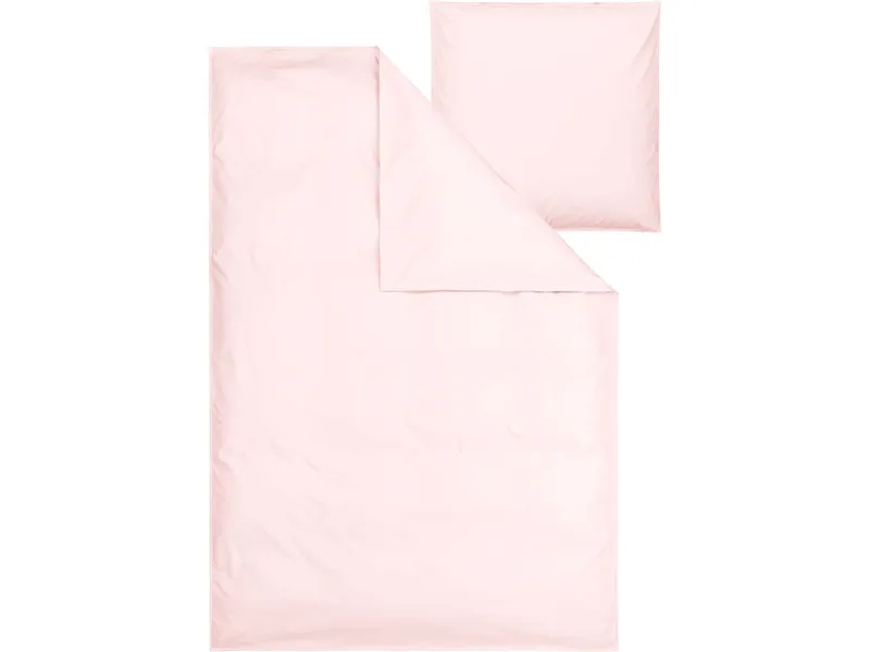 MELA Perkal Bettwäsche Set BHANU | von MELA | Fairtrade & GOTS zertifiziert, Berry blush, – Produktbild 1 von 5