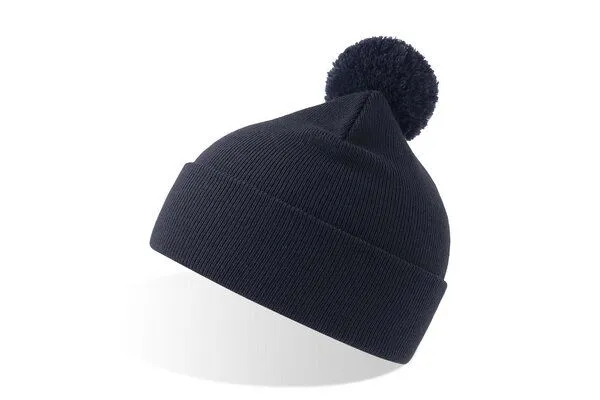 Atlantis Headwear Atlantis Headwear Atlantis Wind Beanie Mütze Bommelmütze 8 Farben, Navy, – Produktbild 2 von 3