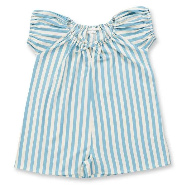 Sense Organics sense-organics Sense Organics Jumpsuit Bio Baumwolle, Dusty blue stripes, – Produktbild 1 von 2