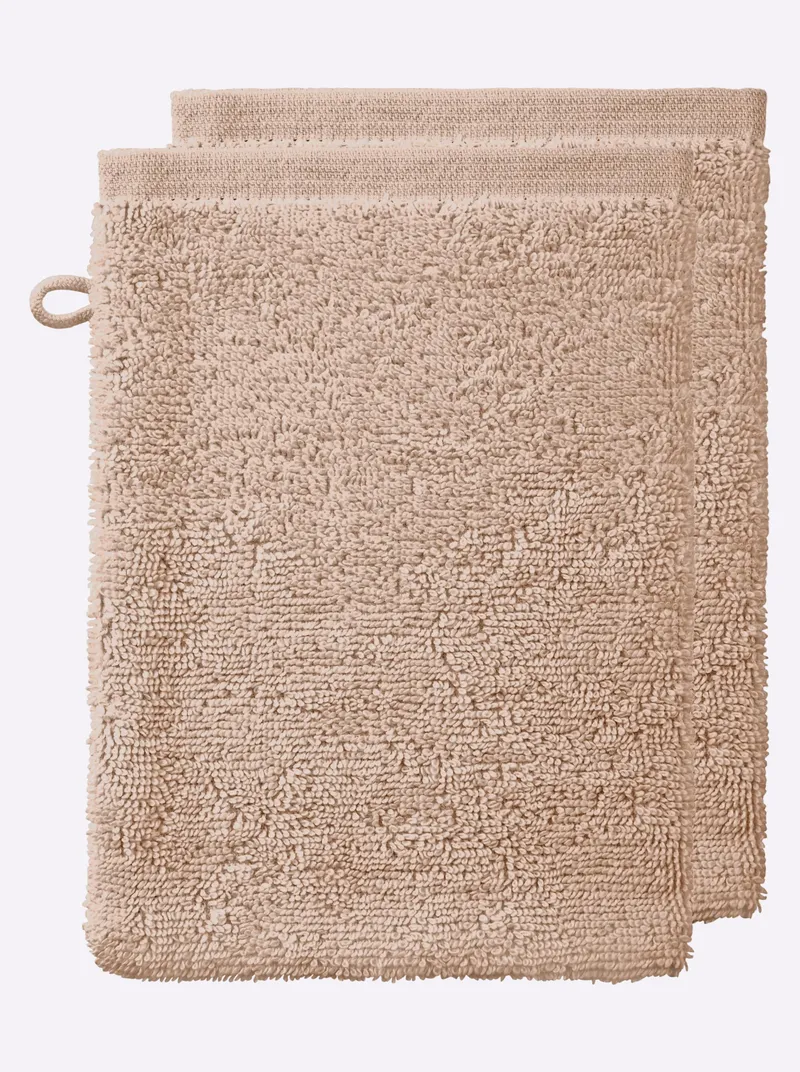 wäschepur Handtuch beige, Beige, – Produktbild 3 von 3