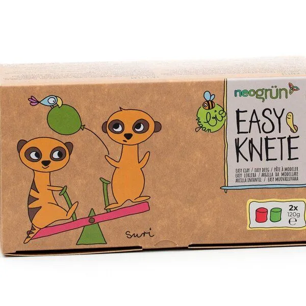 neogrün neogrün Easy-Knete 2er Set "Suri", Rot/grün, – Produktbild 5 von 6