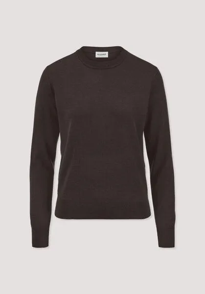 hessnatur hessnatur Pullover Regular aus reiner Bio-Merinowolle, Kakao braun, – Produktbild 4 von 4