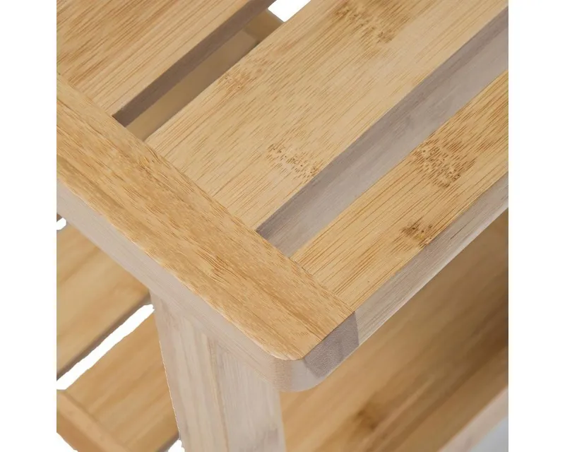 5five Simply Smart Dusch- und Badhocker Badhocker BAMBOO mit Ablage – Produktbild 2 von 2