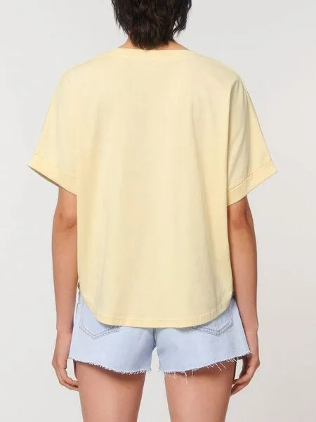 Human Family Human Family Oversize Damen T-Shirt "Slack", Gelb, – Produktbild 3 von 4