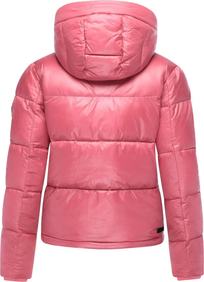 ragwear ragwear Steppjacke Roobie II Matt glänzende Damen Winterjacke mit Kapuze, Rosa, – Produktbild 4 von 5