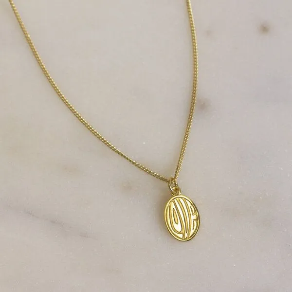 Paeoni Colors Paeoni Colors Love-Halskette aus 18k Gold Vermeil, 925 Sterling Silber – Produktbild 3 von 4