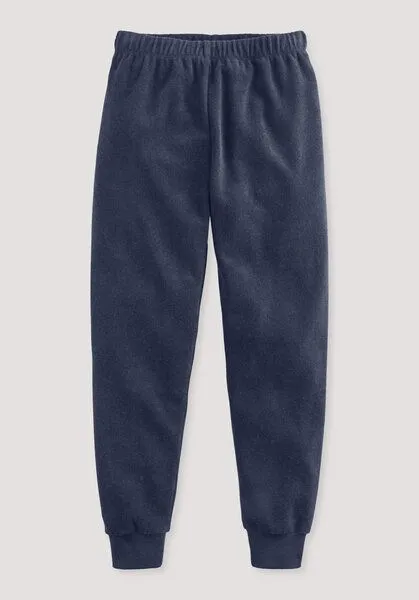 hessnatur hessnatur Frottee Pyjama Relaxed aus reiner Bio-Baumwolle, Mitternachtsblau, – Produktbild 2 von 3