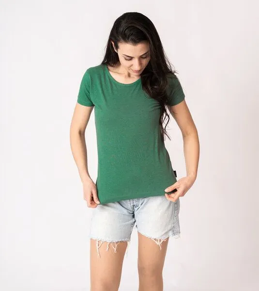 Gary Mash GARY MASH Damen Basicshirt aus Bambusviskose, 2er-set grün-rosa, – Produktbild 3 von 4