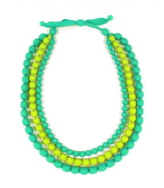 Schönes aus Indochina Schönes aus Indochina Seidenkette, Smaragd-grün-smaragd, – Produktbild 2 von 2