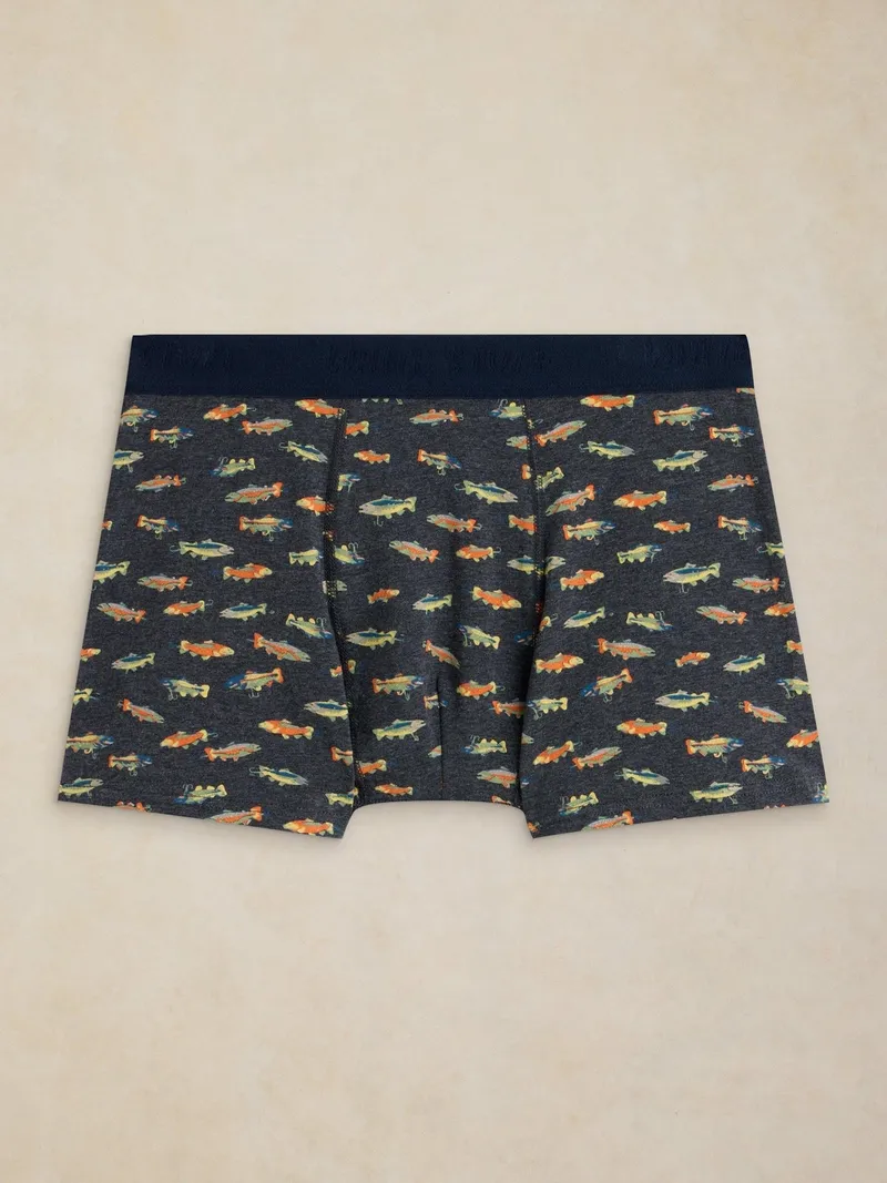 White Stuff Boxershorts Hove Doppelpack - XL, Schwarz print, – Produktbild 3 von 3