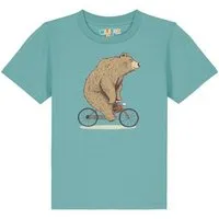 watabout kids watabout.kids T-Shirt Kinder Fahrradbär, Teal monstera, – Produktbild 1 von 1