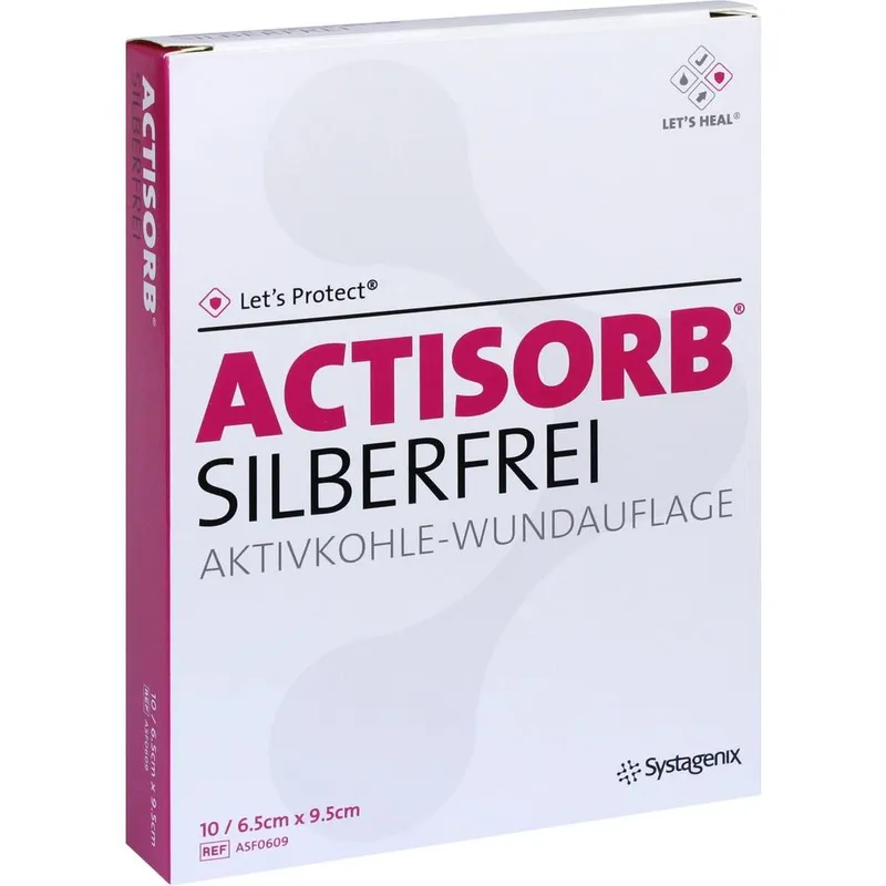 Solventum Germany ACTISORB SILBERFREI 6,5x9,5 cm Kompressen 10 St Kompressen – Produktbild 1 von 1