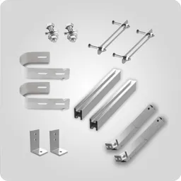HANTECH Halterung für Balkonkraftwerk Gitterbalkon mit Haken - Preis inkl. MwSt. gem. § 12 Abs. 3 UStG – Produktbild 1 von 1
